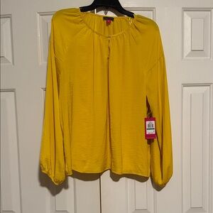 Vince Camuto Yellow Blouse